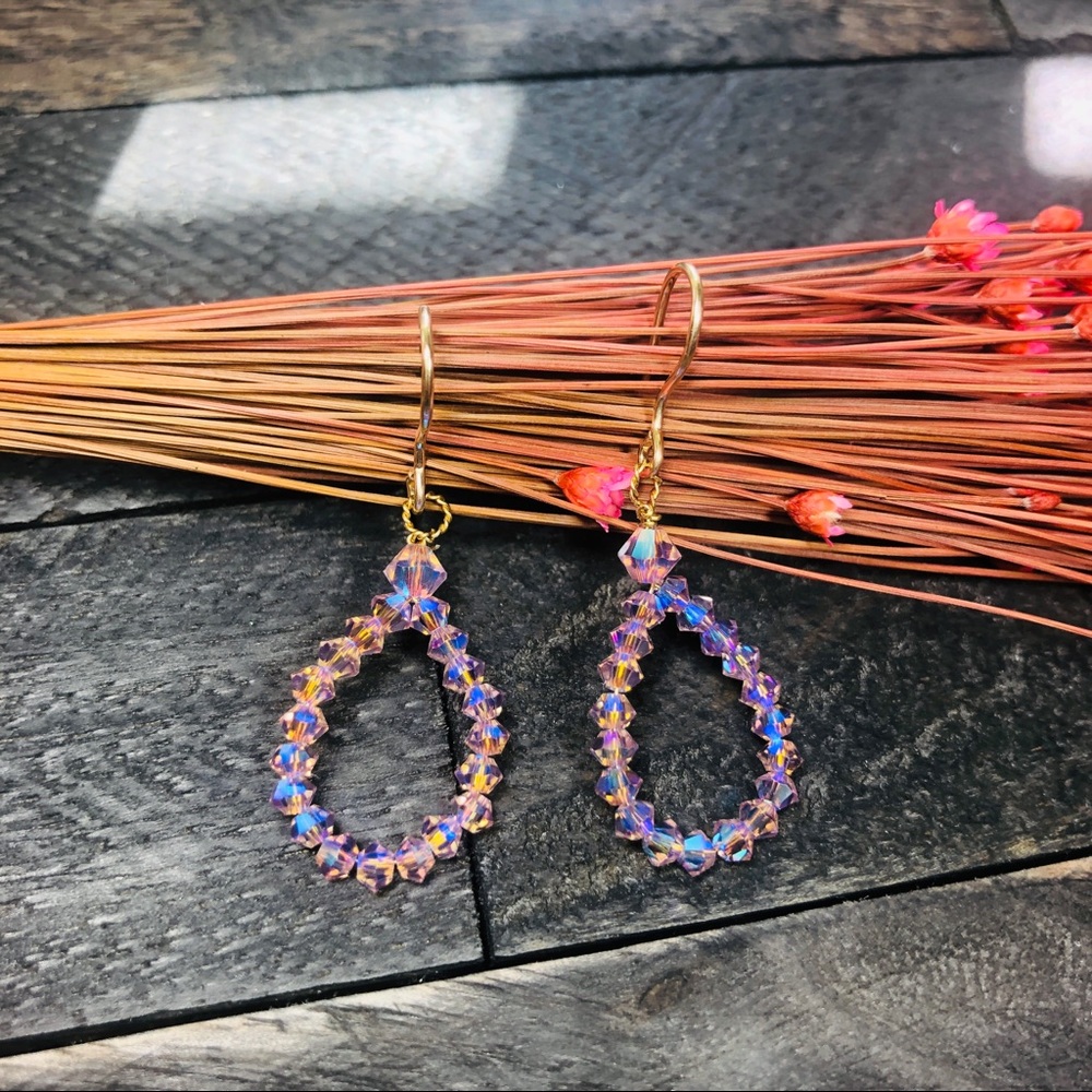 Swarovski Crystal lavender Earrings